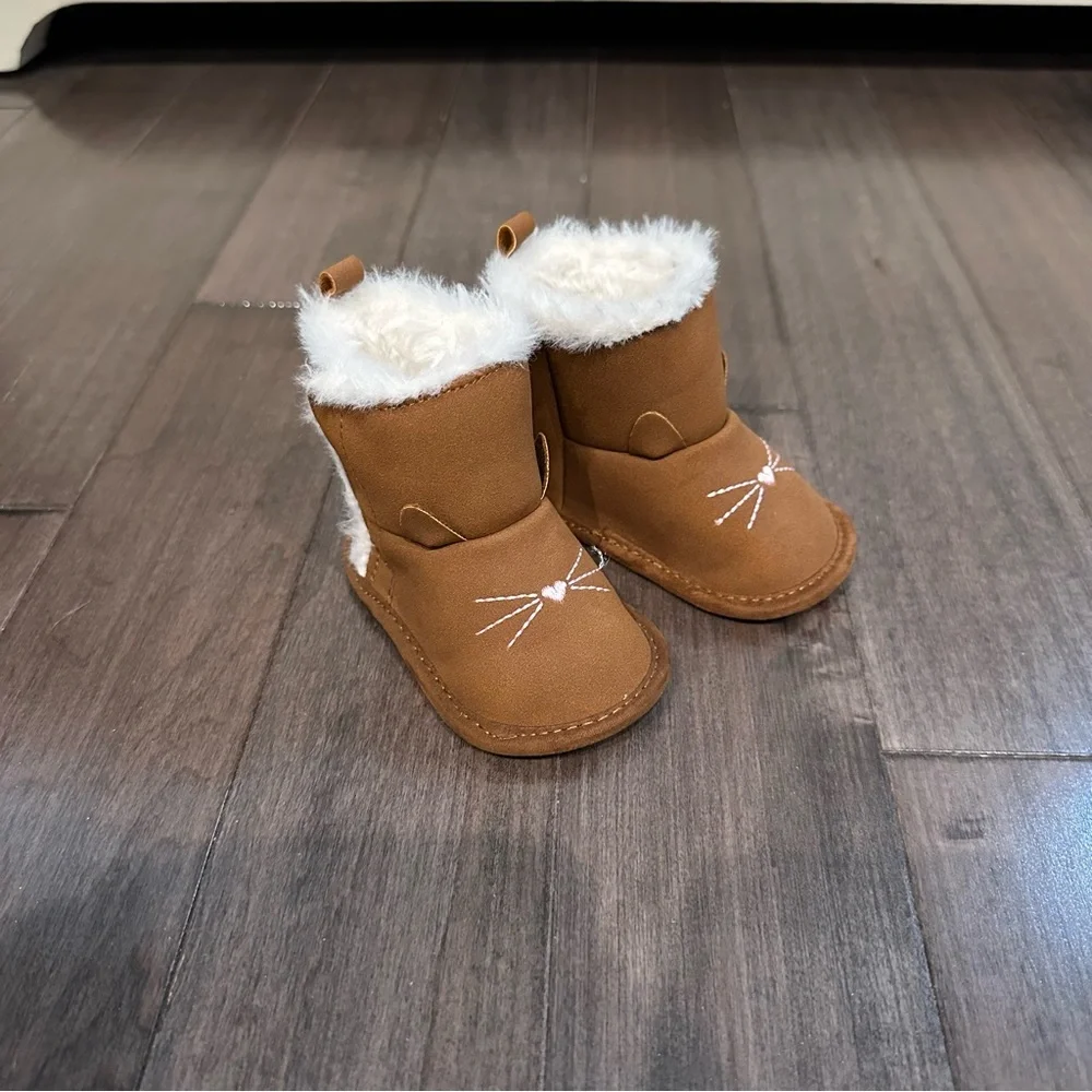 Carters‎ Kitty Animal Boots Size 0-3 months NWOT